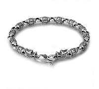 ZGHQHCDRH Bracciale, Bracciale da Donna Vintage con Perline Feng Shui, Braccialetto con amuleto Cinese, Regalo di Gioielli in Argento Sterling