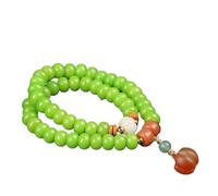 ZGHQHCDRH, Bracciale con perline Bodhi doppio cerchio 54 perline di preghiera Buddha Rosario for uomo donna meditazione
