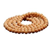 ZGHQHCDRH, Bracciale con perline di radice Bodhi stagionato, loto intagliato, 108 perline di preghiera del Buddha, uomo e donna, for il canto della meditazione