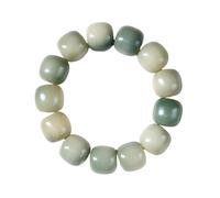 ZGHQHCDRH, Bracciale con perline di radice di Bodhi Bracciale con Buddha a cerchio singolo Bodhi stagionato naturale for il canto della meditazione