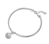 ZGHQHCDRH Bracciale vintage cinese con perline cave, braccialetto con ciondoli, gioielli in argento sterling, regali for sorelle, amiche, coppie