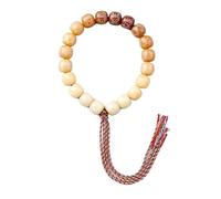 ZGHQHCDRH, Braccialetti con perline di radice di Mantra Bodhi a sei caratteri, squisito rosario buddista da tenere in mano for il canto della meditazione