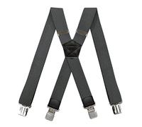ZGHQHCDRH Bretelle, Bretelle larghe elastiche for la schiena da uomo X 3,5 cm * 120 4 clip regolabili for sospensorio maschile lavoro(Darkgray 120cm)