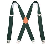 ZGHQHCDRH Bretelle, Bretelle nere resistenti for uomo elastiche regolabili con X-Back Accessori di abbigliamento alla moda da(Army Green)