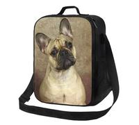 ZGHQHCDRH Bulldog Francese Resuable Lunch Box per Le Donne Impermeabile Pet Dog Cooler Termico Food Insulated Lunch Bag Lavoro d'ufficio