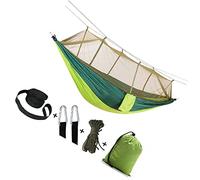 ZGHQHCDRH Campeggio Ultraleggero da Esterno con Rete, moschettone, Cinghia for Albero, capacità di carico di 200 kg, 260 cm x 140 cm, Tenda da Viaggio Portatile, for Trekking