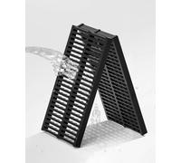 ZGHQHCDRH Canale di scolo, 2 Griglie di drenaggio Esterne, Copertura for Trincea Lunga 1 m for Cortile/marciapiede/Garage(50x35x4cm/19.7x13.8x1.6in)