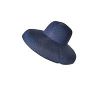 ZGHQHCDRH Cappello da sole traspirante in tinta unita con due parasole retrò francesi for esterni, leggero e portatile, adatto a più scene, taglia unica(Navy Blue)