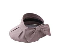 ZGHQHCDRH Cappello estivo da donna con fiocco e tesa larga, parasole, for vari usi (taglia unica)(Light Purple)