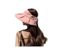 ZGHQHCDRH Cappello estivo da donna con fiocco e tesa larga, parasole, for vari usi (taglia unica)(Pink Red)