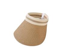 ZGHQHCDRH Cappello estivo da sole con tesa larga e stile semplice, pratico e multifunzionale, delicato sulla pelle, comodo e portatile(Khaki)