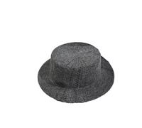 ZGHQHCDRH Cappello lavorato a maglia con parte superiore piatta, caldo e alla moda, stile Qian giapponese, da donna, autunno e inverno(Grey)