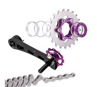 ZGHQHCDRH Cassette e pignoni Adatto per Set tendicatena a velocità Singola per Bici Pieghevole MTB ZTTO, 1 Ruota Libera, 1 puleggia Ovale, attrezzo per deragliatore. pignone per Bicicletta(21T Kit)
