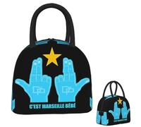 ZGHQHCDRH C'Est Marseille Bebe JUL Lunch Bags Insulated Bento Box Portable Lunch Tote Resuable Picnic Bag Cooler Bag per Studentessa
