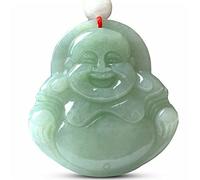 ZGHQHCDRH Ciondolo di giada naturale intagliato a mano Collana di giadeite Collane da donna Pendenti di moda Gioielleria raffinata (Colore della gemma : 1, Lunghezza : Dimensioni)