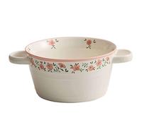 ZGHQHCDRH Ciotola in ceramica per noodle, Ciotola for noodle istantanei in ceramica, ciotola in con manico, for ramen in, ciotole Pho grandi, for zuppa for microonde(Pink)