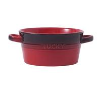 ZGHQHCDRH Ciotola in ceramica per noodle, Ciotola for noodle istantanei in ceramica, ciotola in con manico, for ramen in, ciotole Pho grandi, for zuppa for microonde(Red)