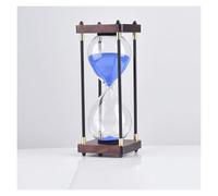 ZGHQHCDRH Clessidra, Colore Clessidra Timer30/45/60Minuti Orologio in Vetro con Sabbia Artigianato Decorazione in for Lo Studio a casa Ufficio Regalo Creativo(Blu,60 Minutes)