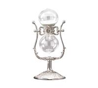 ZGHQHCDRH Clessidra, Decorazione del Vetro, Assistente Gestione Tempo, Clessidra in Metallo Vintage 15 Minuti / 30 60 Grande Orologio con Sabbia Antica Rotazione a 360°(OneColor,30 Minutes)