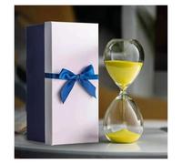 ZGHQHCDRH Clessidra, Orologio in Vetro da 30 Minuti con Sabbia Decorazione in Artigianale for Studio Domestico Ufficio Regalo Creativo Decorativo(Unique Colour)