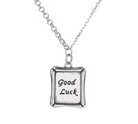 ZGHQHCDRH Collana da donna in argento, Collana retrò sterling for donna S925 Argento Piccoli cubi Buona fortuna Delicato Girocollo alla moda delicata Catena Regalo Gioielli for le sue ragazze Coppie