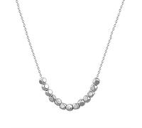 ZGHQHCDRH Collana da donna in argento, Collana semplice sterling for donna Argento S925 rotto Geometria Delicato Girocollo alla moda delicata Catena Regalo Gioielli for le sue ragazze Coppie