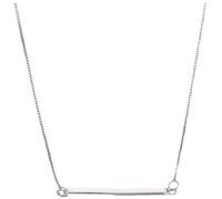 ZGHQHCDRH Collana da donna in argento, Collana semplice sterling for donna S925 Argento Linea geometrica Delicato girocollo alla moda delicata Catena Regalo Gioielli for le sue ragazze Coppie