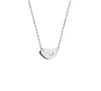 ZGHQHCDRH Collana da donna in argento, Collana semplice sterling for donne S925 Argento Petite Bird Delicato Trendy Choker delicata Catena Regalo Gioielli for le sue ragazze Coppie