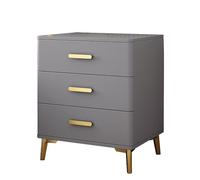 ZGHQHCDRH Comodino, Comodini Moderni Comodino Con Credenza, Camera Da Letto Contenitore, 3 Cassetti, Cassettiera for(Gray board b,50x40x60cm)