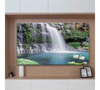 ZGHQHCDRH Copertura per televisore, Copertura TV Universale Protettiva for Bordi Antipolvere Impermeabile e Resistente al Sole for televisore LCD da 32 a 70 Pollici(C,75IN)