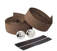 ZGHQHCDRH Copri bici Maniglia da ciclismo Cintura antiscivolo Nastro in gomma Accessori for manubrio bici da ciclismo Nastro da barra(Coffee)