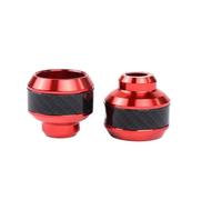 ZGHQHCDRH Copri Forcella Forcelle Moto 2 Pezzi di Protezione Universale per Ruote di motociclette, Protezioni Antiurto in Lega per Forcella Anteriore anticaduta, Assorbimento degli Urti(Red)