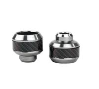 ZGHQHCDRH Copri Forcella Forcelle Moto 2 Pezzi di Protezione Universale per Ruote di motociclette, Protezioni Antiurto in Lega per Forcella Anteriore anticaduta, Assorbimento degli Urti(Titanium)