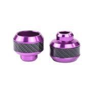 ZGHQHCDRH Copri Forcella Forcelle Moto 2 Pezzi di Protezione Universale per Ruote di motociclette, Protezioni Antiurto in Lega per Forcella Anteriore anticaduta, Assorbimento degli Urti(Purple)
