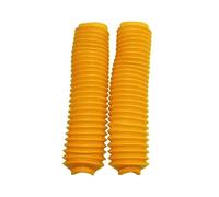 ZGHQHCDRH Copri Forcella Forcelle Moto Soffietti Forcella Anteriore da 340 mm, Copri ammortizzatori, Protezioni in Gomma Antipolvere per Moto Pit Dirt Bike(Yellow)
