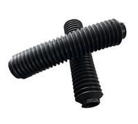 ZGHQHCDRH Copri Forcella Forcelle Moto Soffietti Forcella Anteriori in Gomma universali per Moto Adatti per Honda CR CRF XR 150 230 F 250 250F 250R 300 450 450 F 450R CRF250F(N0341a-Black)