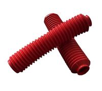 ZGHQHCDRH Copri Forcella Forcelle Moto Soffietti Forcella Anteriori in Gomma universali per Moto Adatti per Honda CR CRF XR 150 230 F 250 250F 250R 300 450 450 F 450R CRF250F(N0341a-Red)