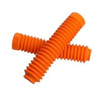 ZGHQHCDRH Copri Forcella Forcelle Moto Soffietti per Forcella Anteriore, Protezione Antipolvere in Gomma per Moto, Stivali Gators, Parti di Modifica per ammortizzatori per Moto(Orange)