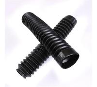 ZGHQHCDRH Copri Forcella Forcelle Moto Soffietti per Forcella Anteriore, Protezione Antipolvere in Gomma per Moto, Stivali Gators, Parti di Modifica per ammortizzatori per Moto(Black)
