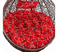 ZGHQHCDRH Cuscino per Sedia a Dondolo, Cuscino for Sedia a Dondolo sospeso, Cuscino for Sedia for Amaca da Esterno con Cuscino, Cuscini for Sedia Spessi Lavabili(Red Line)