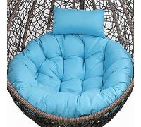 ZGHQHCDRH Cuscino per Sedia a Dondolo, Cuscino for Sedia a Dondolo sospeso, Grande e Spesso, Lavabile, for Interni ed Esterni, for sedie(Blue)