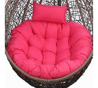 ZGHQHCDRH Cuscino per Sedia a Dondolo, Cuscino for Sedia a Dondolo sospeso, Grande e Spesso, Lavabile, for Interni ed Esterni, for sedie(Rose Red)