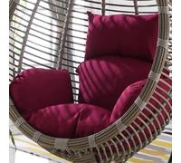 ZGHQHCDRH Cuscino per Sedia a Dondolo, Cuscino for Sedia Amaca sospesa Ultra Spesso, Cuscino for Sedile oscillante Lavabile e Rimovibile for L'Estate(Purple)