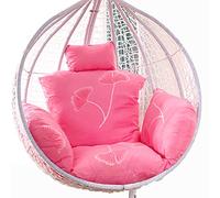 ZGHQHCDRH Cuscino per Sedia a Dondolo, Sedile for Sedia a Dondolo sospesa da Esterno Fodera for Cuscino for Sedia Amaca Grande Lavabile e addensata con poggiatesta e braccioli(Watermelon Red)