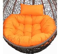 ZGHQHCDRH Cuscino per Sedia a Dondolo, Sostituzione del Cuscino da Esterno for Altalena sospesa, Solo Cuscino for Sedia Amaca sospesa Rotonda e Spessa, Cuscini for Sedia Lavabili(Orange)