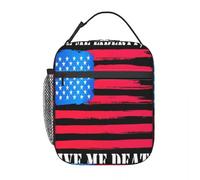 ZGHQHCDRH Dammi la libertà o dammi la Morte Bandiera Americana Un Cestino per Il Pranzo