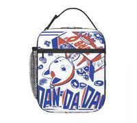 ZGHQHCDRH Dandadan Anime Cute Cat Turbo Nonna Borse per Il Pranzo Isolate termicamente per Viaggi Sacchetto per Alimenti Riutilizzabile Scatola per Alimenti Termica per dispositivi mobili
