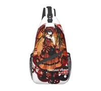 ZGHQHCDRH Data A Live Anime Piccole Borse A Tracolla Petto A Tracolla Zaino A Tracolla Sport all'Aria Aperta Zaini Tokisaki Kurumi Uomini Donne