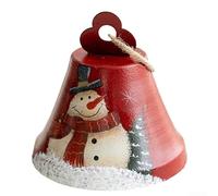 ZGHQHCDRH Decorazioni Festive, Ciondolo Unico con Campana in Ferro for Natale, Adatto a Vari Display Interni ed Esterni, Facile Installazione(Type D)