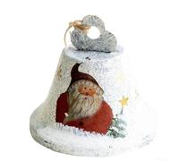 ZGHQHCDRH Decorazioni Festive, Ciondolo Unico con Campana in Ferro for Natale, Adatto a Vari Display Interni ed Esterni, Facile Installazione(Type A)